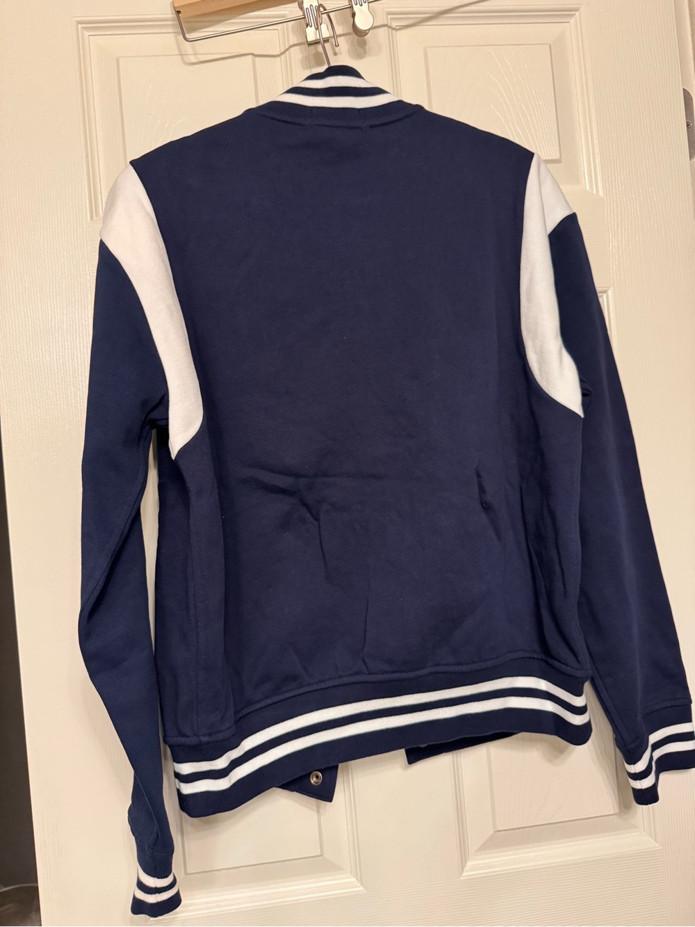 New - Polo by Ralph Lauren Navy & White Baseball Varsity Jacket - Picture 5 of 6